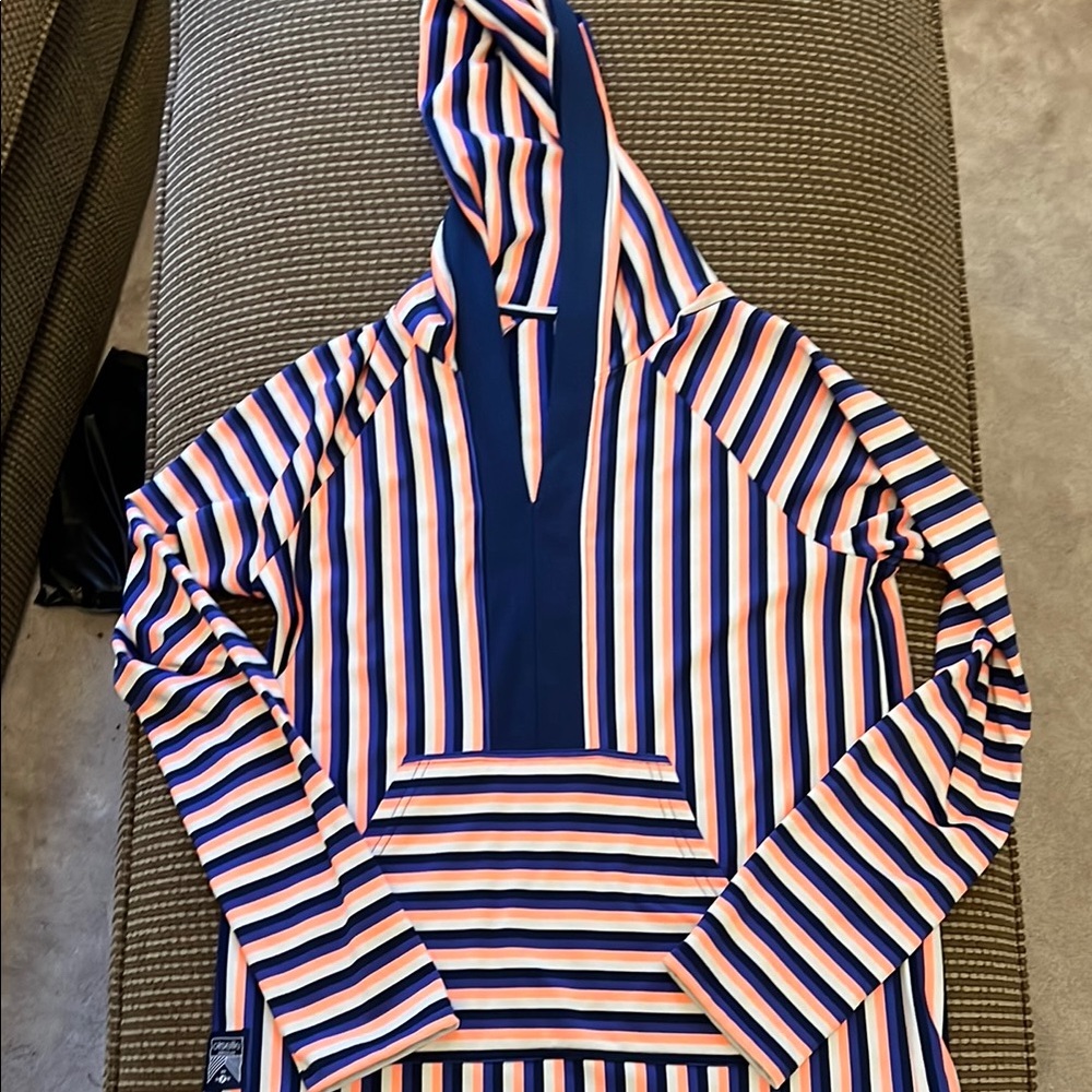 EUC Oiselle Stripe Love Hoodie Women’s Size Small